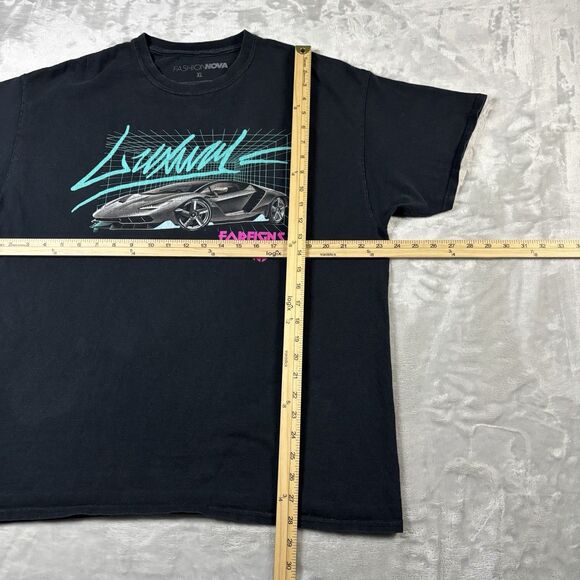 Vintage Fashion Nova 80s Style Graphic Tee Mens Size L - Luxury Foreigns Only - Picture 4 of 5
